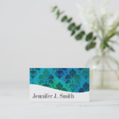 Moderne professionele blauwe en witte Visitekaartj Visitekaartje (Staand voorkant)