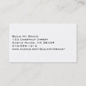 Moderne professionele blauwe en witte Visitekaartj Visitekaartje (Achterkant)