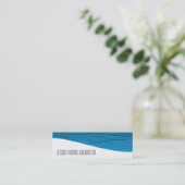 Moderne professionele blauwe Visitekaartjes (Staand voorkant)
