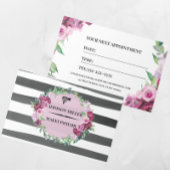 Moderne, professionele bloemenmake-up & kapsalon visitekaartje