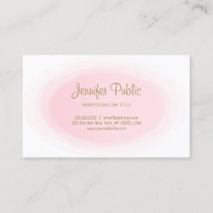 Moderne Professionele Blush Roze Goud Elegant Eenv Visitekaartje