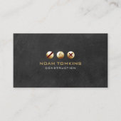 Moderne professionele bouwconstructeur visitekaartje (Voorkant)