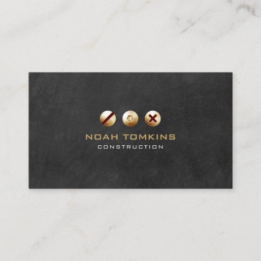 Moderne professionele bouwconstructeur visitekaartje (Voorkant)