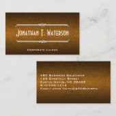 Moderne professionele bruine Visitekaartjes (Voorkant / Achterkant)