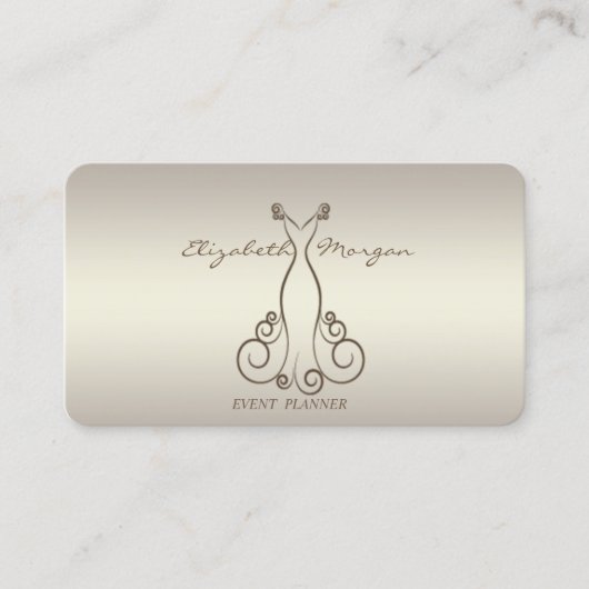 Moderne professionele charmant lichtgewicht, dress visitekaartje (Voorkant)