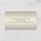 Moderne professionele charmant lichtgewicht, dress visitekaartje (Achterkant)