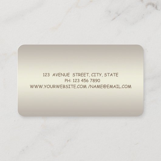 Moderne professionele charmant lichtgewicht, dress visitekaartje (Achterkant)