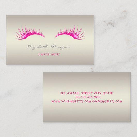 Moderne professionele charmant, lichtgewicht, faux visitekaartje (Voorkant / Achterkant)