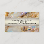 Moderne Professionele Charming, Lotus, Parel Marme Visitekaartje (Achterkant)