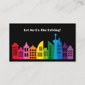 Moderne professionele chauffeur aangepaste QR-code Visitekaartje (Voorkant)