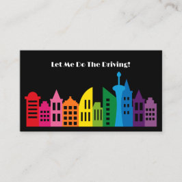 Moderne professionele chauffeur aangepaste QR-code Visitekaartje