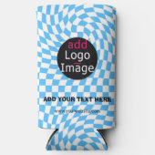 Moderne professionele checklist voor zakelijke geb seltzer blikjeskoeler (Voorkant)