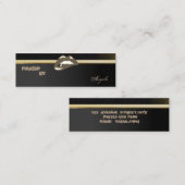 Moderne Professionele Chic Luxe - Lippen Mini Visitekaartje (Voorkant / Achterkant)