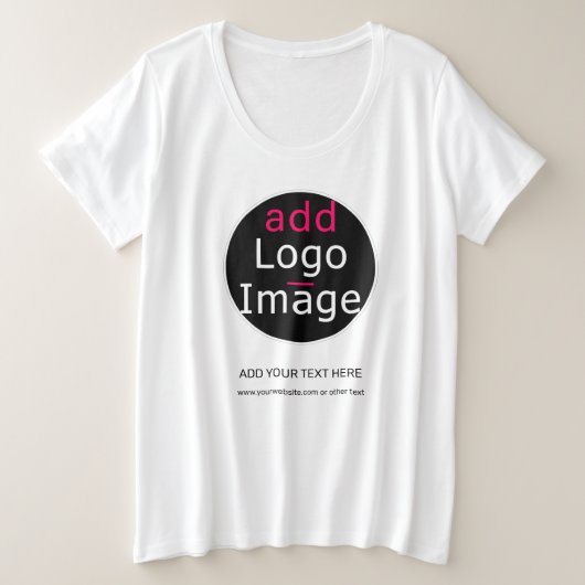 Moderne Professionele Chic Mode voor Dames Custom Grote Maat T-shirt (Design voorkant)