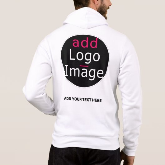 Moderne professionele chique branding hoodie (Achterkant)