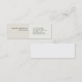 Moderne Professionele Classy Eenvoudige Duidelijke Mini Visitekaartje (Voorkant / Achterkant)