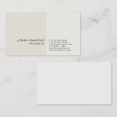 Moderne Professionele Classy Schone Vlakte Visitekaartje (Voorkant / Achterkant)