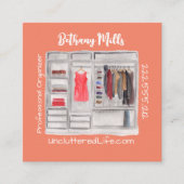 Moderne Professionele Code voor aangepaste QR van  Vierkante Visitekaartje (Voorkant)