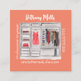 Moderne Professionele Code voor aangepaste QR van  Vierkante Visitekaartje