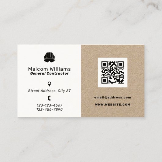 Moderne professionele constructie visitekaartje (Achterkant)