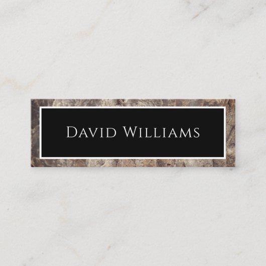 Moderne professionele consultant marmer mini visitekaartje (Voorkant)