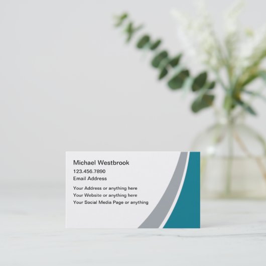 Moderne professionele consultant visitekaartje (Staand voorkant)