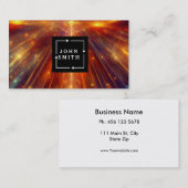 Moderne professionele coole Abstracte kunst Visitekaartje (Voorkant / Achterkant)