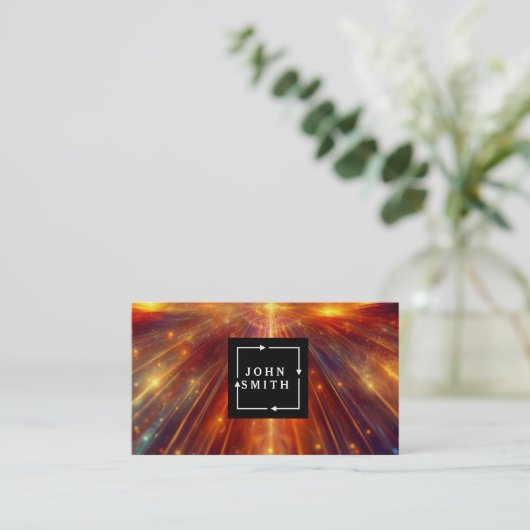 Moderne professionele coole Abstracte kunst Visitekaartje (Staand voorkant)