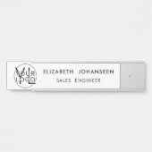 Moderne professionele corporate Logo, naam en tite Deurbordje (Voorkant)