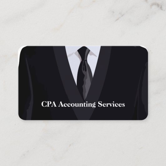 Moderne professionele CPA adviseur Visitekaartje (Voorkant)