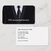 Moderne professionele CPA adviseur Visitekaartje (Voorkant / Achterkant)