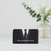 Moderne professionele CPA adviseur Visitekaartje (Staand voorkant)