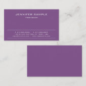 Moderne, professionele, creatieve, minimalistische visitekaartje (Voorkant / Achterkant)