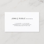 Moderne, professionele, creatieve Trending Plain Visitekaartje (Voorkant)