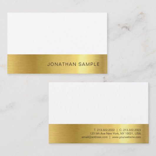 Moderne professionele, Creative Premium-zijderoute Visitekaartje (Voorkant / Achterkant)