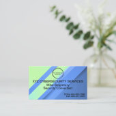 Moderne professionele cyberbeveiliging visitekaartje (Staand voorkant)