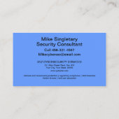 Moderne professionele cyberbeveiliging visitekaartje (Achterkant)