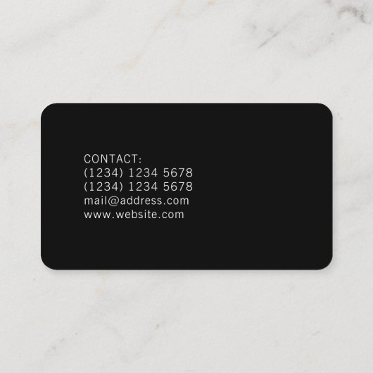 Moderne professionele DJ-recorderafdekking Visitekaartje (Achterkant)