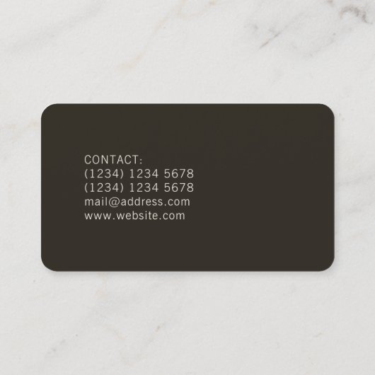 Moderne professionele DJ-recorderafdekking Visitekaartje (Achterkant)