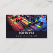 Moderne Professionele DJ Songwriter Muziekzanger Visitekaartje (Voorkant)