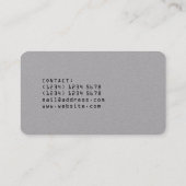 Moderne professionele DJ-speler zwarte lijn grijs Visitekaartje (Achterkant)