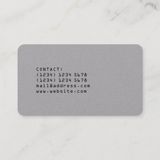 Moderne professionele DJ-speler zwarte lijn grijs Visitekaartje (Achterkant)