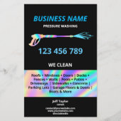 Moderne professionele druk wassen macht wassen flyer (Voorkant)