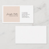 Moderne Professionele Duidelijke Elegante Kleuren Visitekaartje (Voorkant / Achterkant)