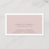 Moderne Professionele Eenvoudige Chique Elegant Visitekaartje (Achterkant)