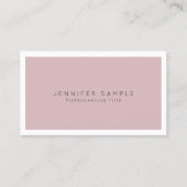 Moderne Professionele Eenvoudige Chique Elegant Visitekaartje (Voorkant)