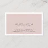 Moderne Professionele Eenvoudige Chique Elegant Visitekaartje (Achterkant)