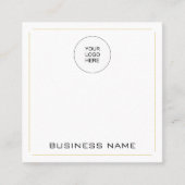 Moderne professionele, eenvoudige Gold-Sjabloon Vierkante Visitekaartje (Voorkant)