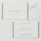 Moderne professionele, eenvoudige, groene Sjabloon Visitekaartje (Voorkant / Achterkant)