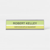 Moderne professionele eenvoudige Kantoor-titel Bureau Naambordje (Voorkant)